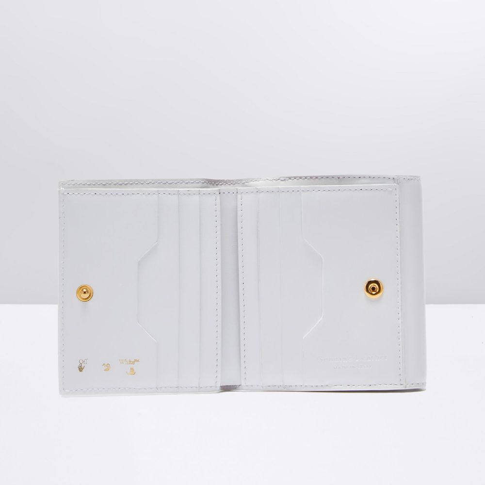 Off-White White Leather Wallet