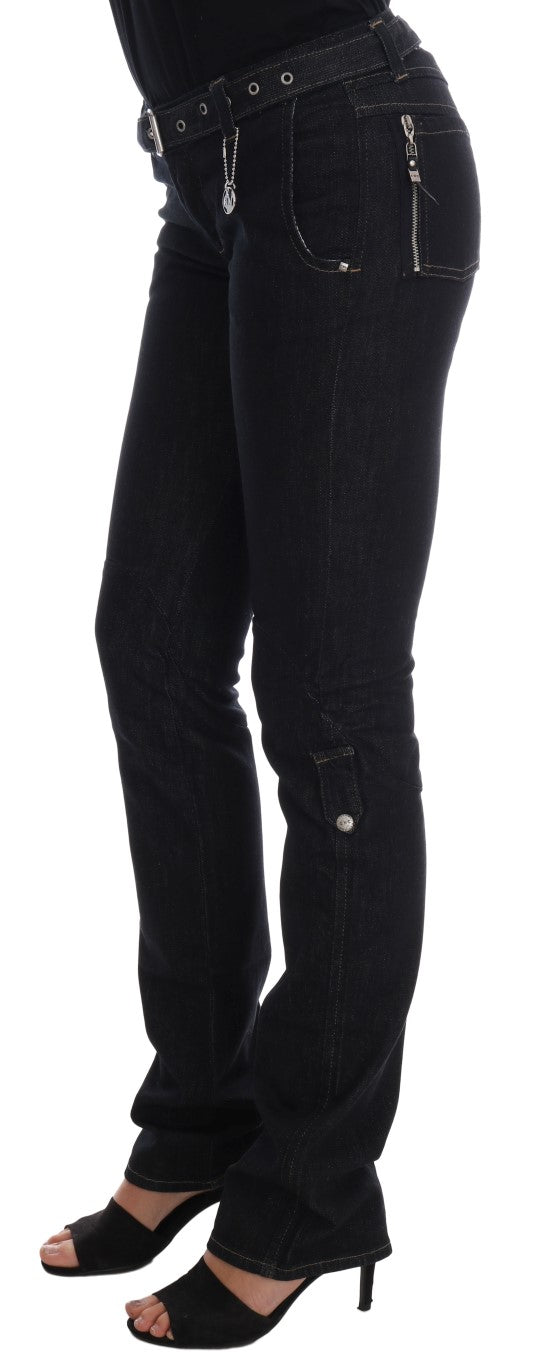 Costume National Svelte Dark Blue Slim Cotton Jeans