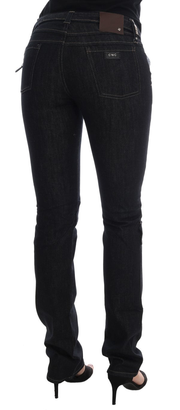 Costume National Svelte Dark Blue Slim Cotton Jeans