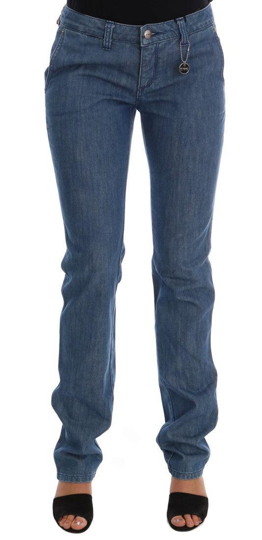 Costume National Super Slim Blue Wash Baumwolljeans