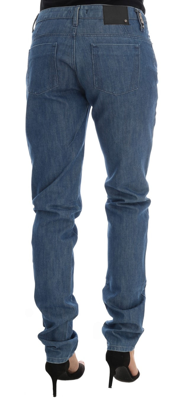 Costume National Elegant Boy Fit Jeans with Blue Wash