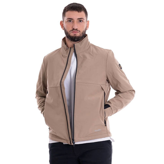 Refrigiwear Beigefarbene Nylonjacke