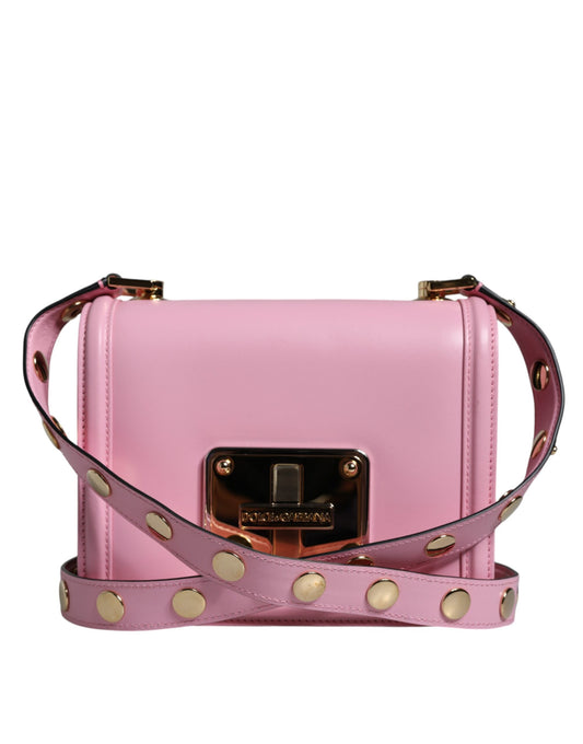 Dolce &amp; Gabbana Baby Pink LOLA Nahkainen Crossbody Strap Laukku