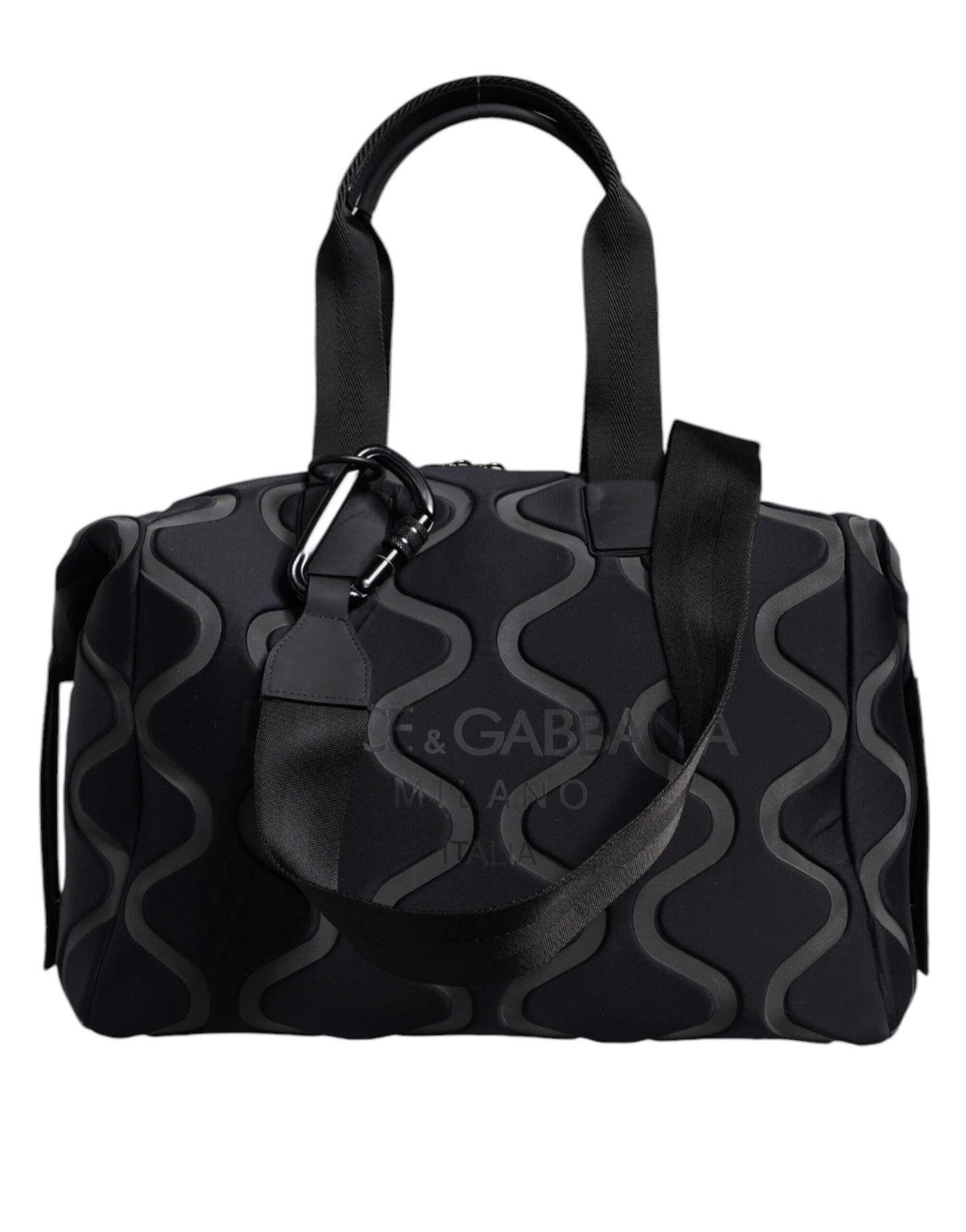 Dolce &amp; Gabbana musta neopreenilogo Sport Gym Duffel -olkalaukku