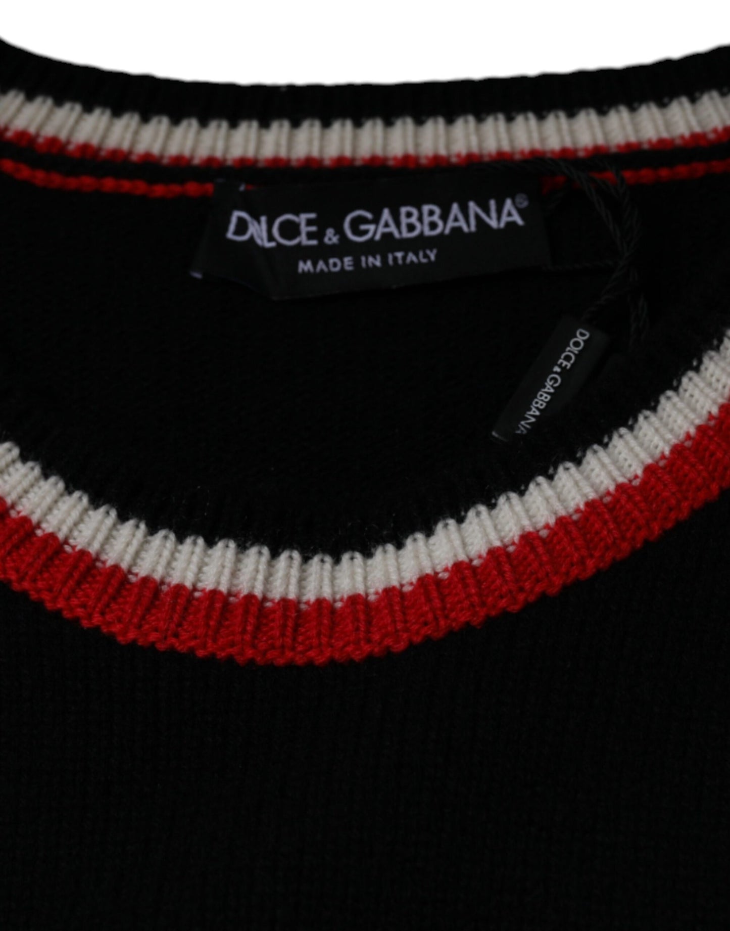 Dolce & Gabbana Schwarzer Kaschmir-Pullover Schwein des Jahres