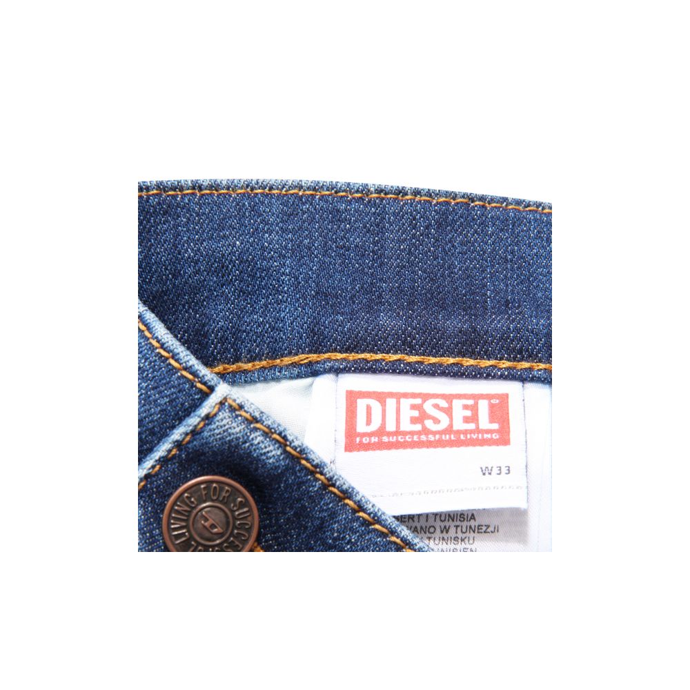 Diesel Blue Cotton Jeans &amp; Pants