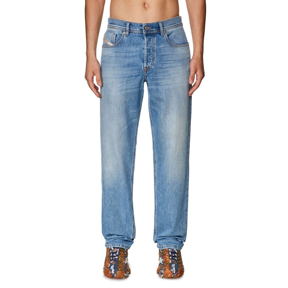 Diesel Light Blue Cotton Jeans &amp; Pants