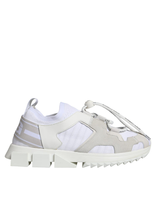 Dolce &amp; Gabbana White Mesh Sorrento Trekking Sneakers -kengät