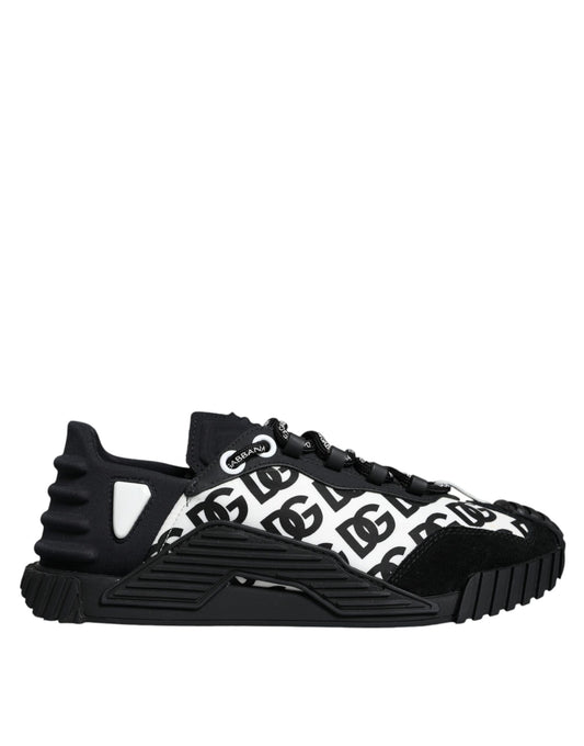 Dolce &amp; Gabbana Black Logo Lace Up matalat NS1-lenkkarit