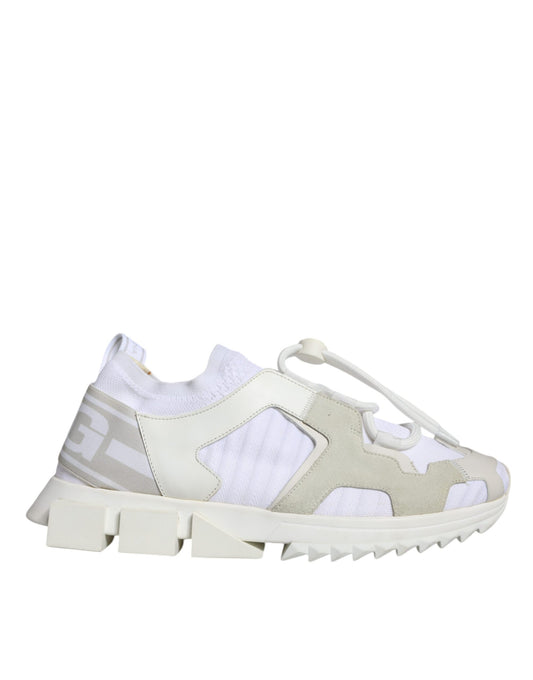 Dolce &amp; Gabbana White Mesh Sorrento Trekking Sneakers -kengät