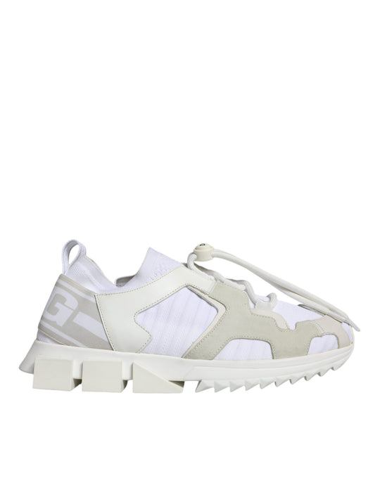 Dolce &amp; Gabbana White Mesh Sorrento Trekking Sneakers -kengät