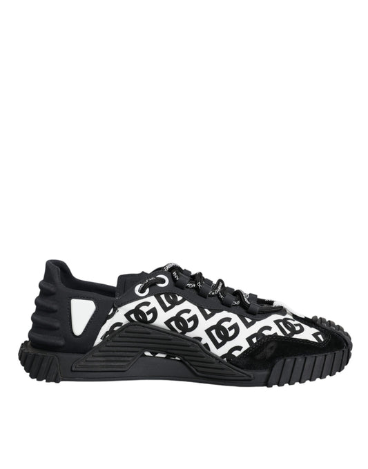 Dolce &amp; Gabbana Black Logo Lace Up matalat NS1-lenkkarit