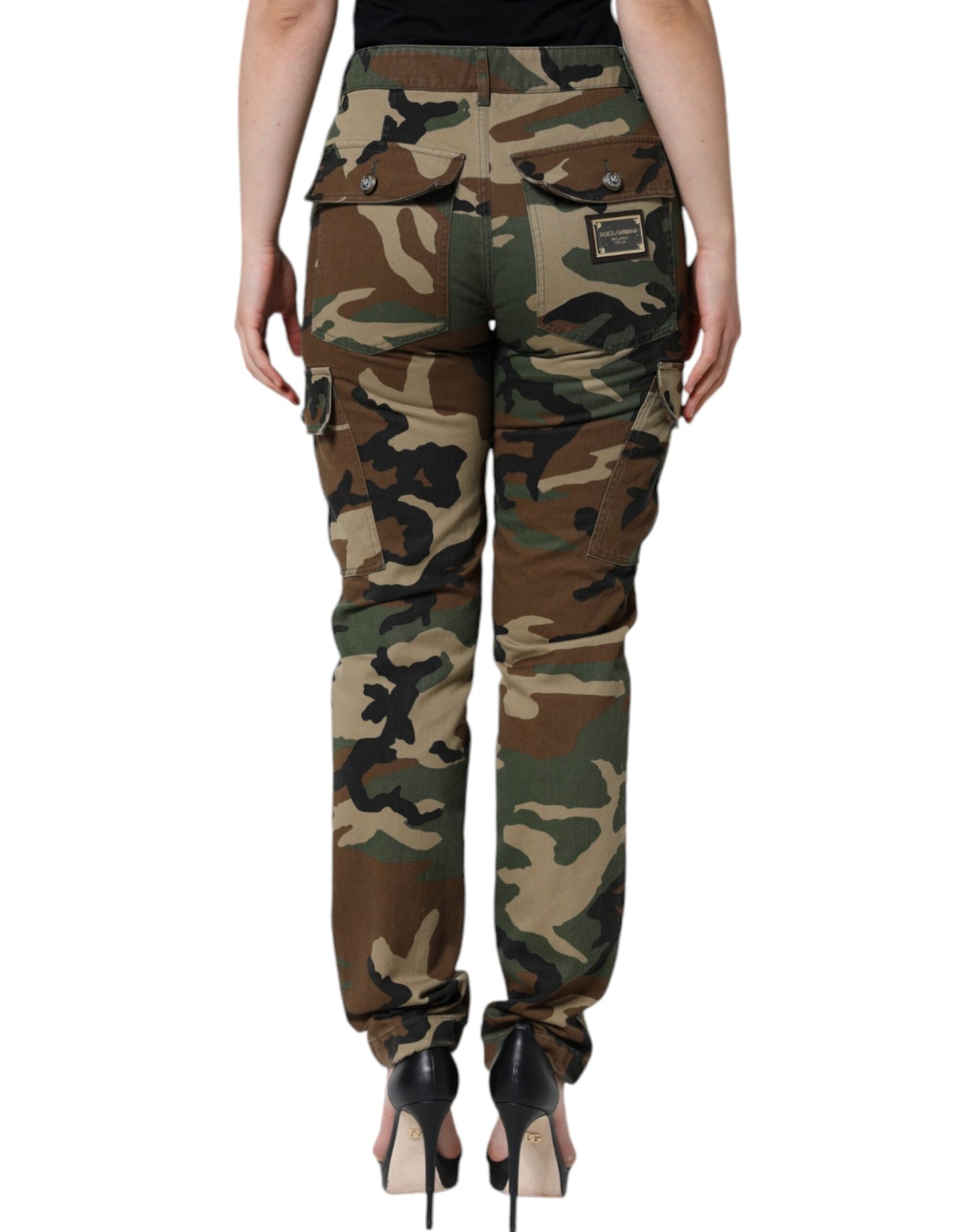 Dolce & Gabbana Mehrfarbige Camouflage Cargo-Hose