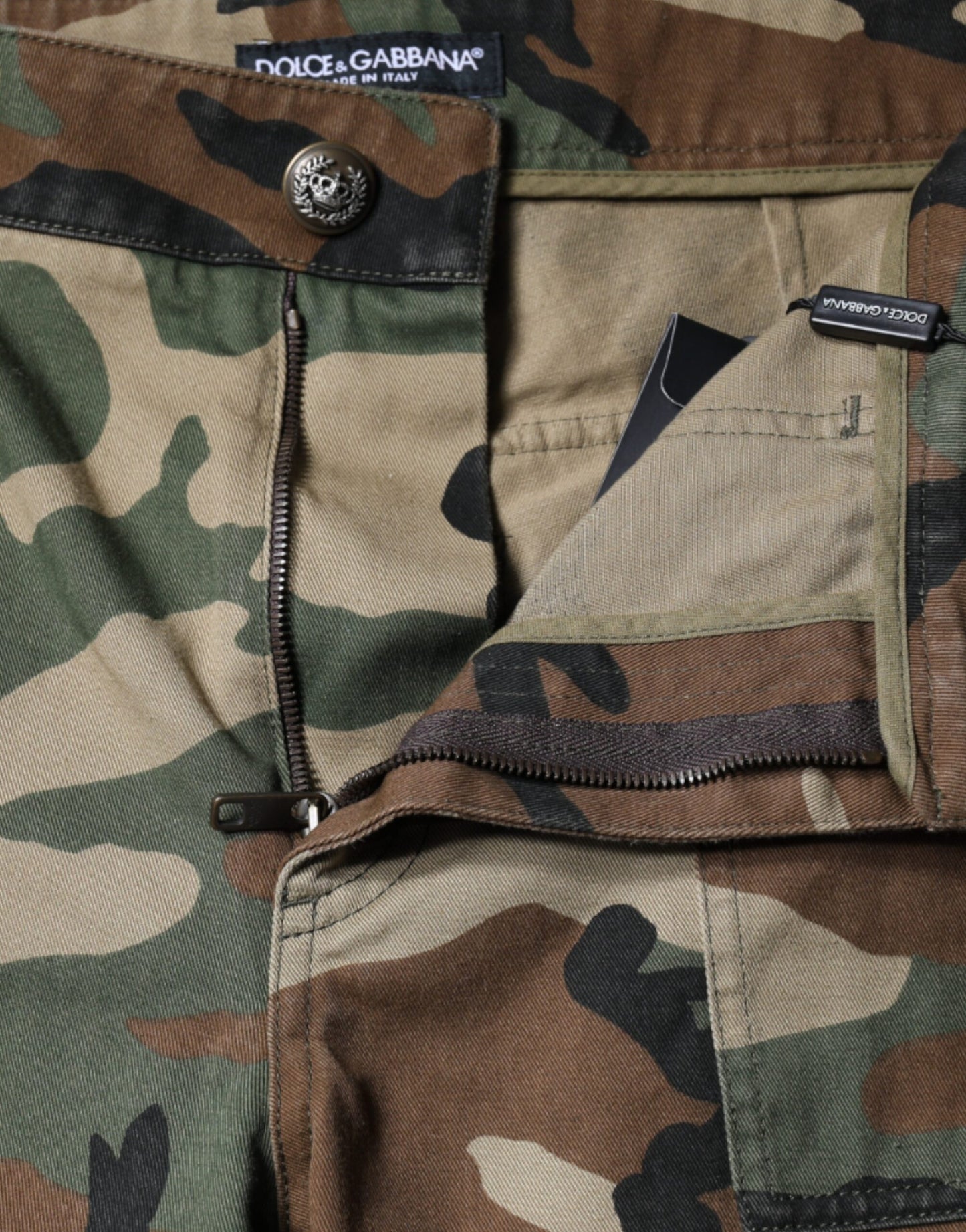 Dolce & Gabbana Mehrfarbige Camouflage Cargo-Hose