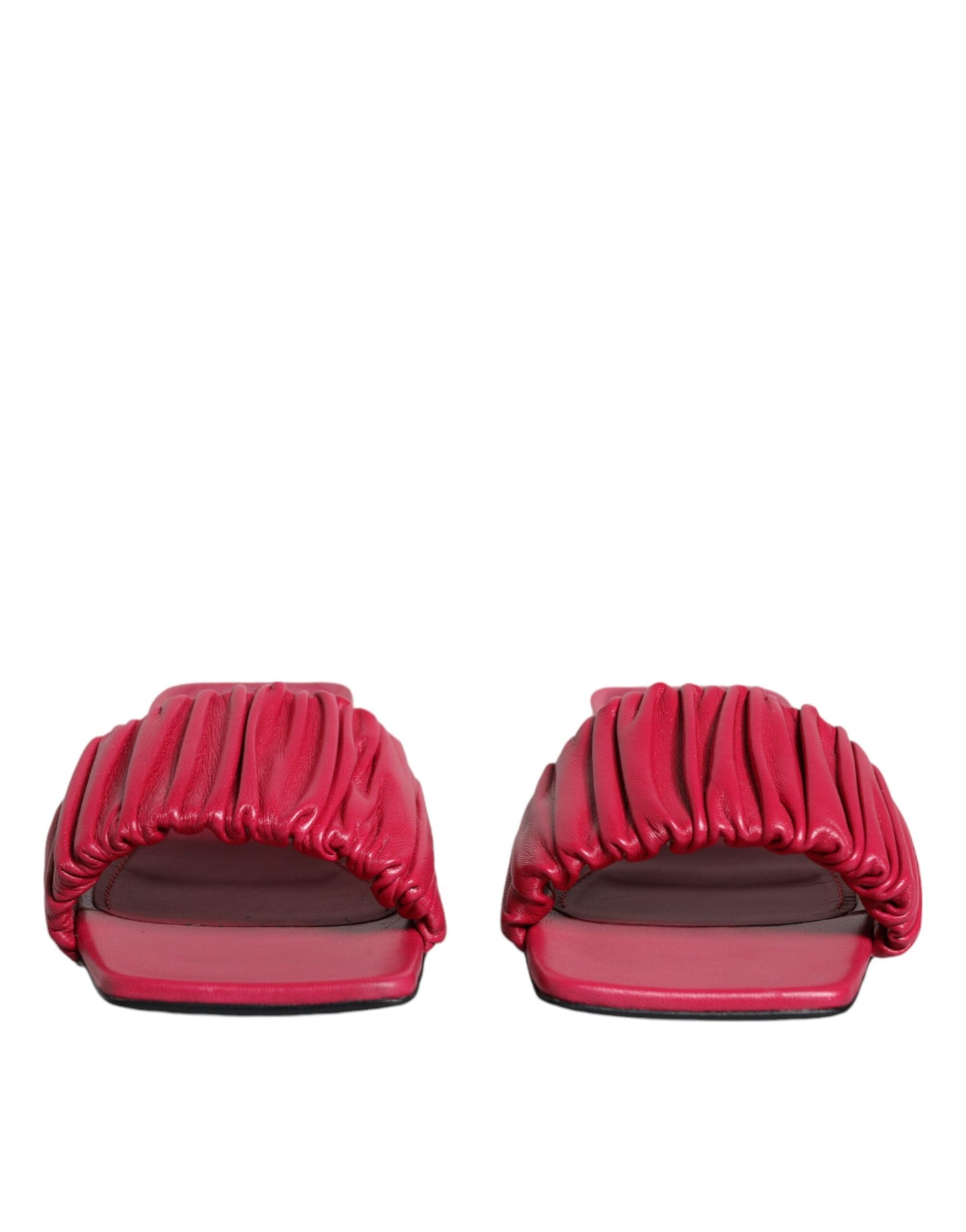 Dolce &amp; Gabbana Fuchsia Nahka Slides Flats Sandaalit Kengät