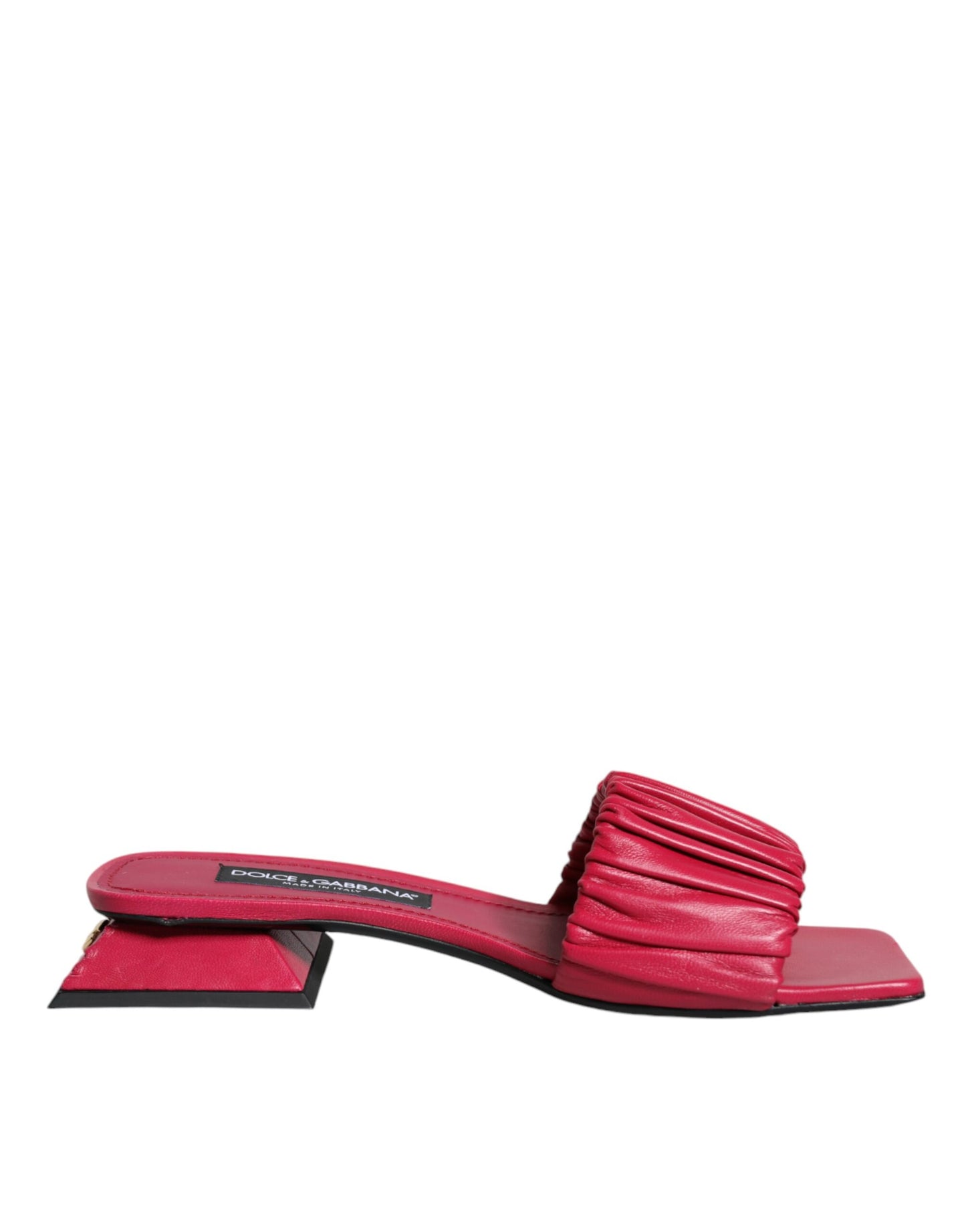 Dolce &amp; Gabbana Fuchsia Nahka Slides Flats Sandaalit Kengät