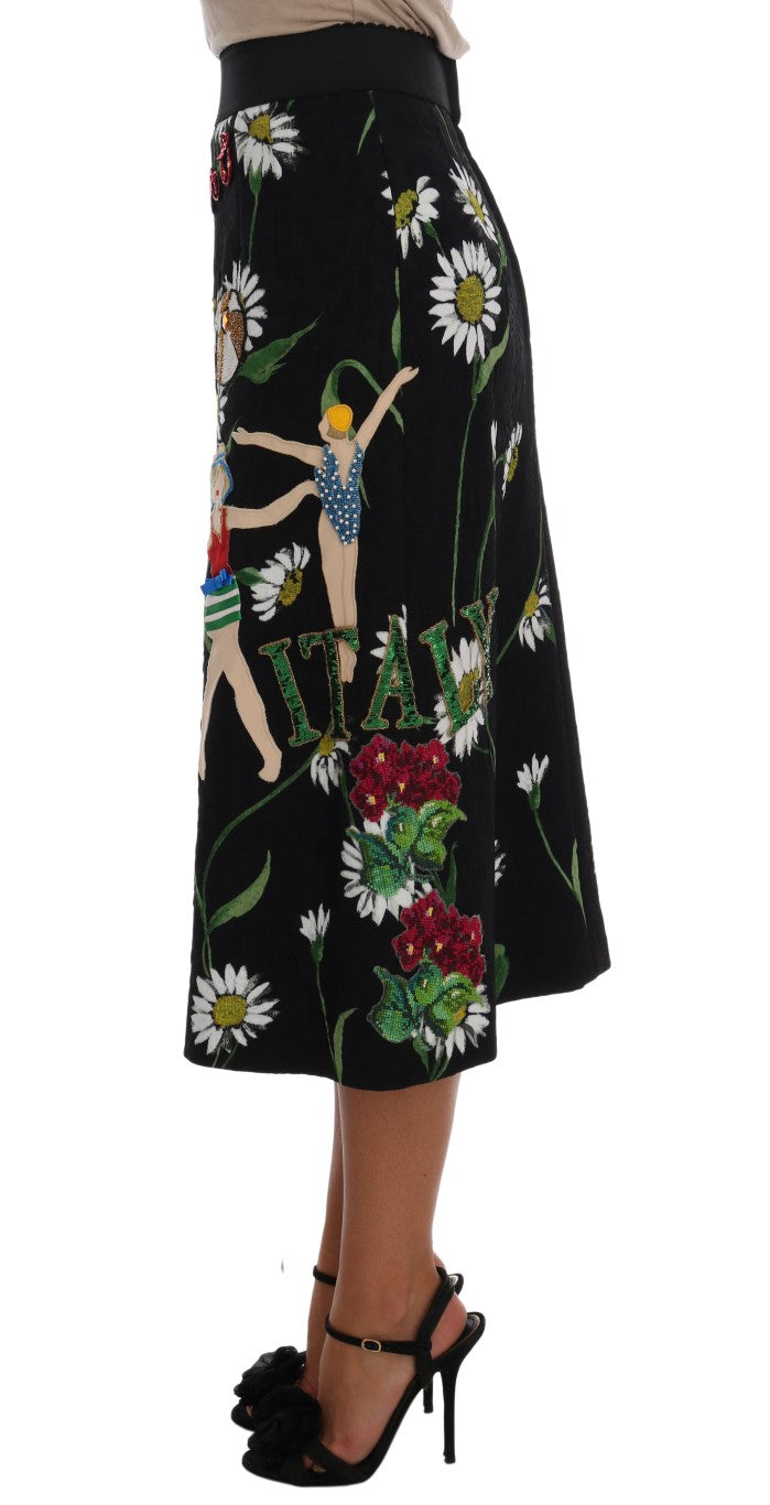 Dolce &amp; Gabbana Embellished A-line midi skirt