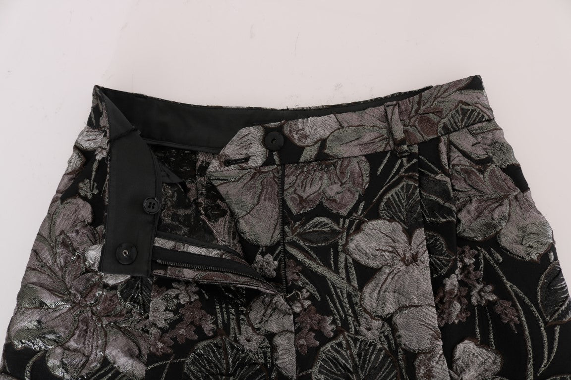 Dolce &amp; Gabbana Elegant high-waisted brocade shorts