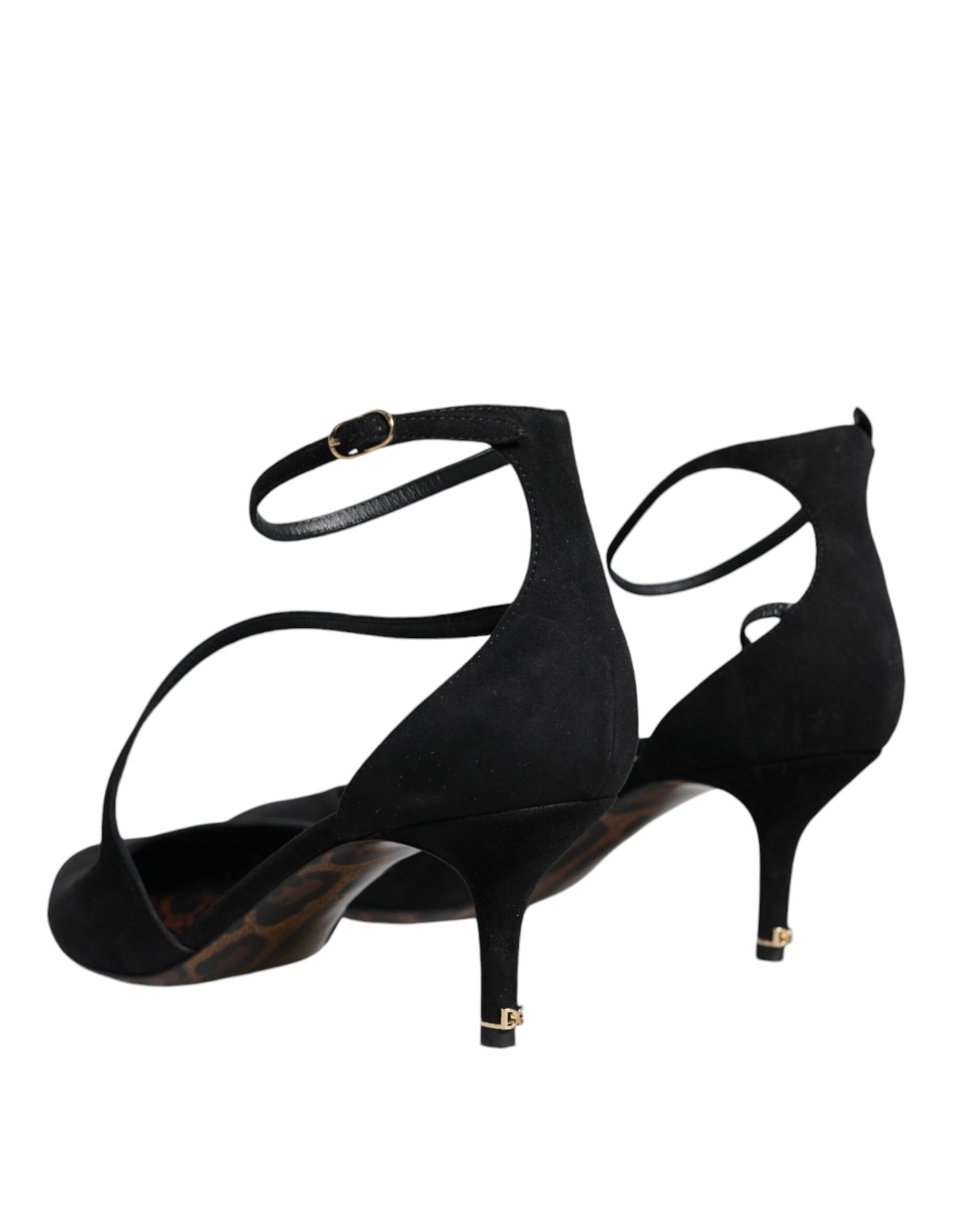 Dolce &amp; Gabbana musta mokkanahka nilkkahihna Heels Pumps kengät