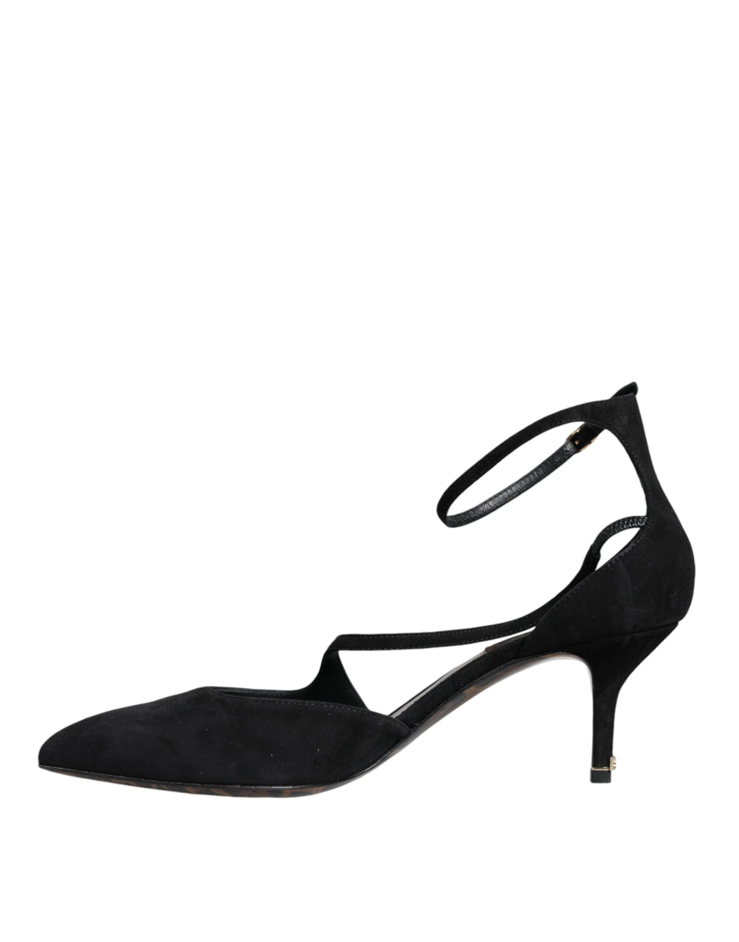 Dolce &amp; Gabbana musta mokkanahka nilkkahihna Heels Pumps kengät