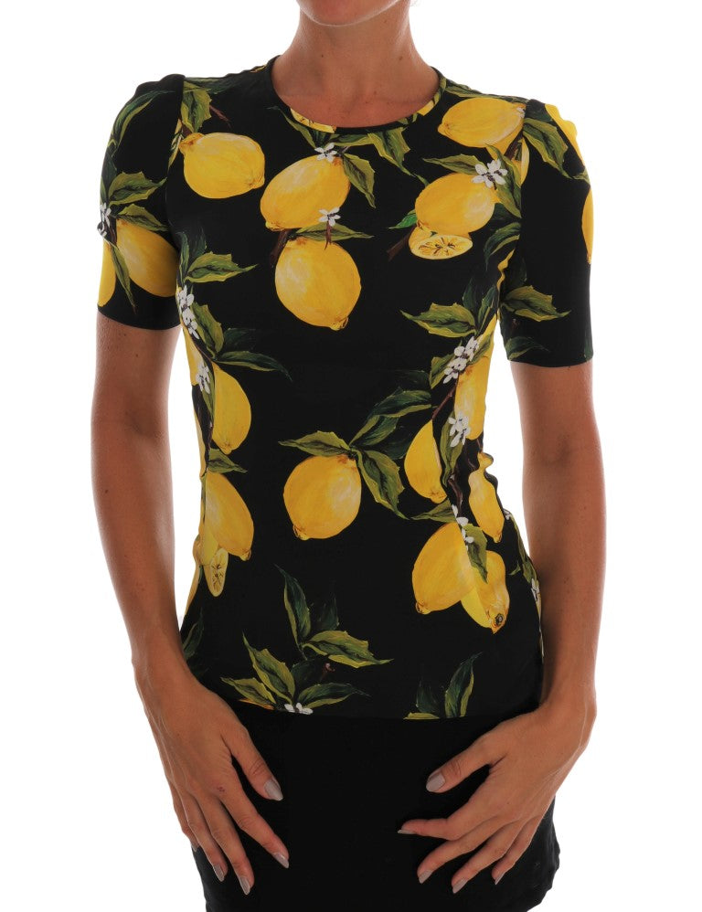 Dolce &amp; Gabbana silk blouse with Sicilian lemon print