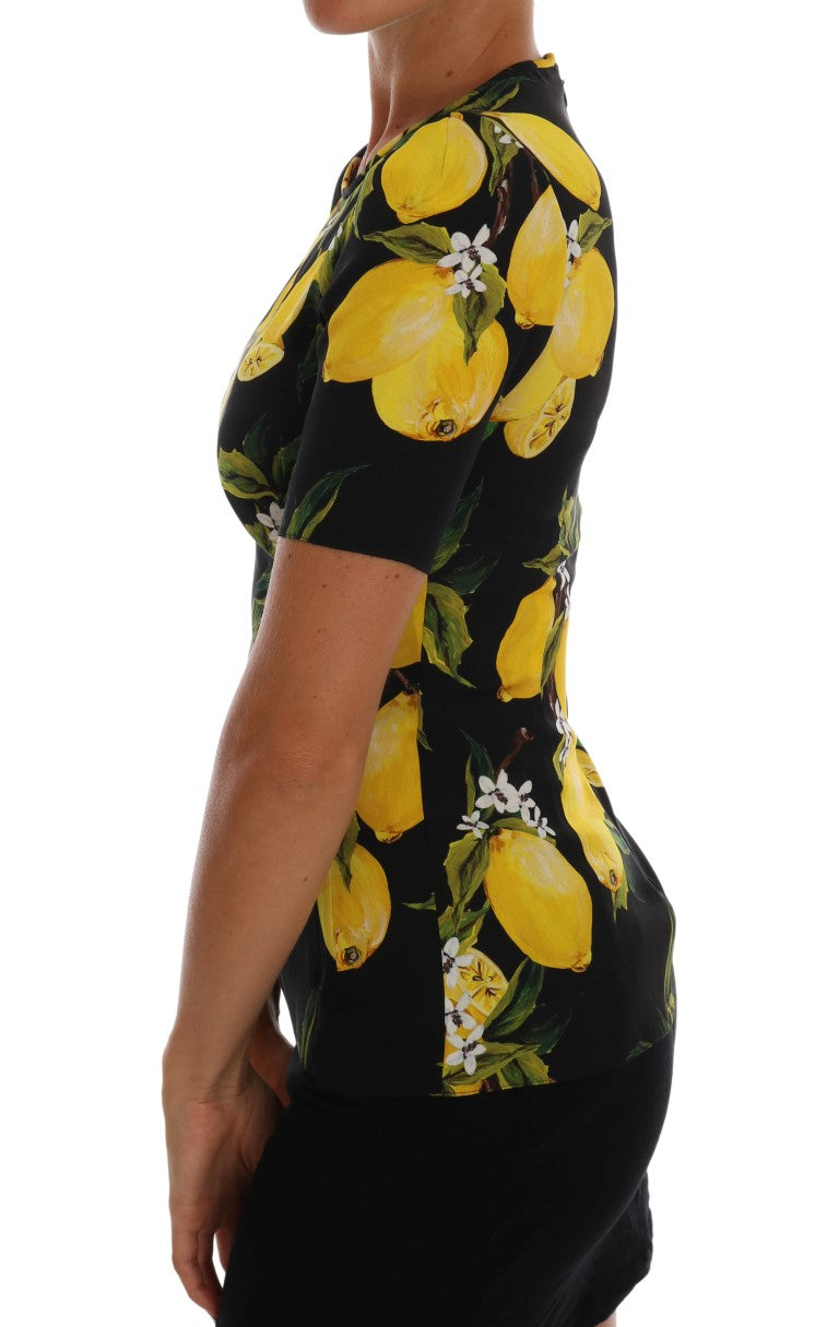 Dolce &amp; Gabbana silk blouse with Sicilian lemon print