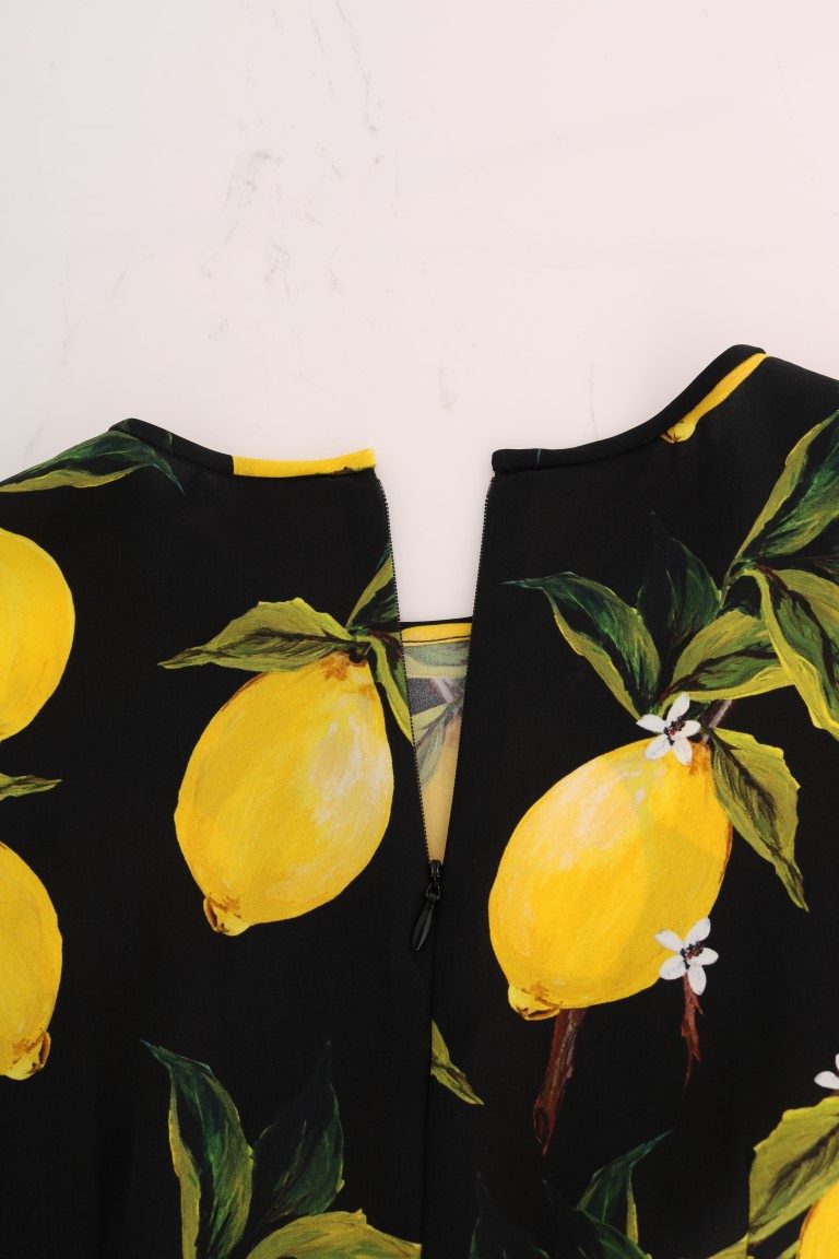 Dolce &amp; Gabbana silk blouse with Sicilian lemon print