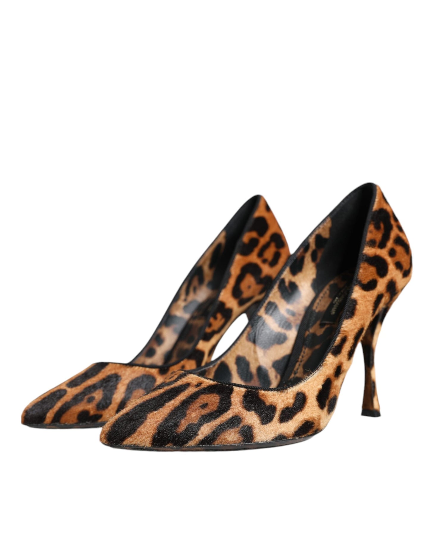 Dolce & Gabbana Braun Leopard Kalb Haar Heels Pumps Schuhe