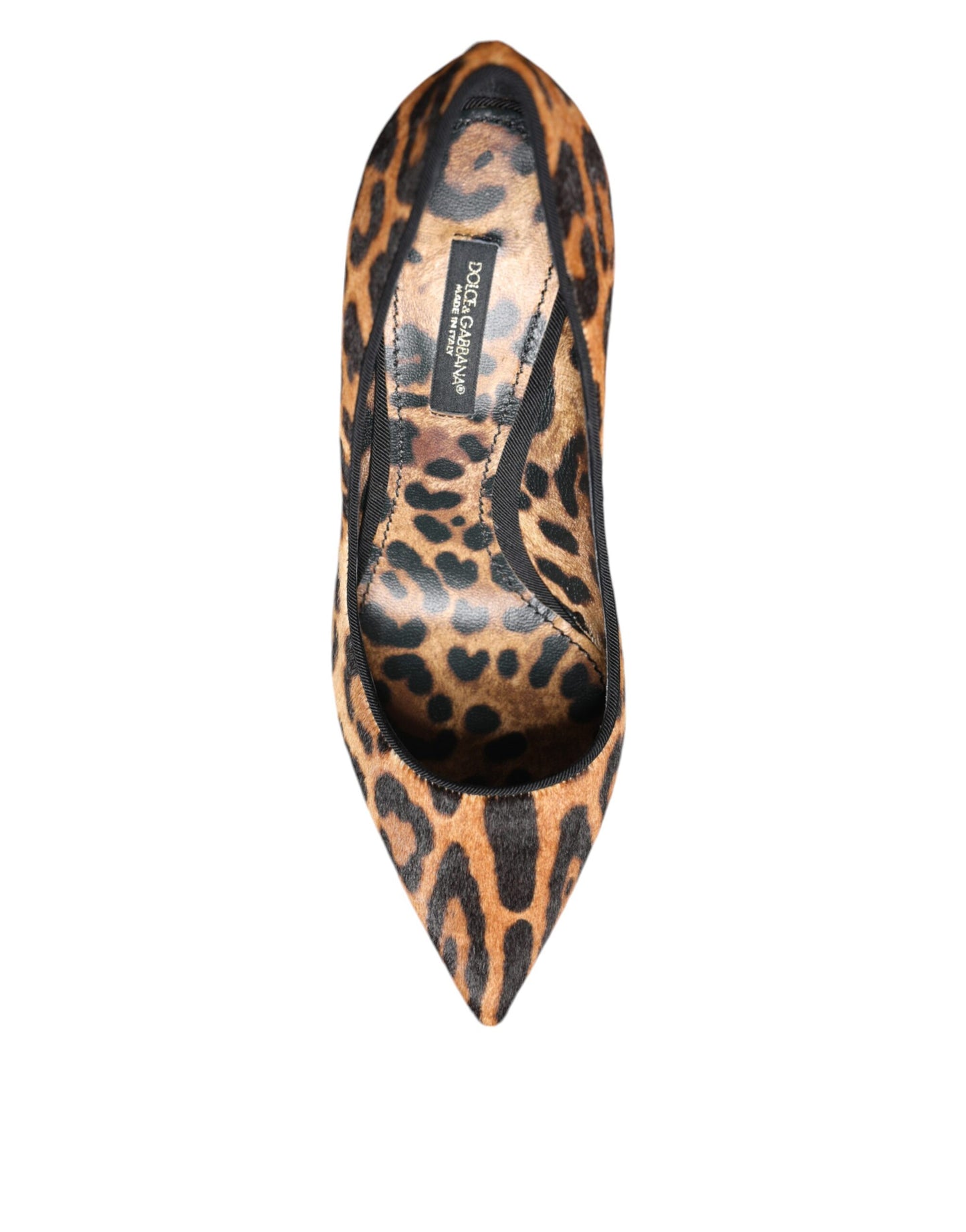 Dolce & Gabbana Braun Leopard Kalb Haar Heels Pumps Schuhe