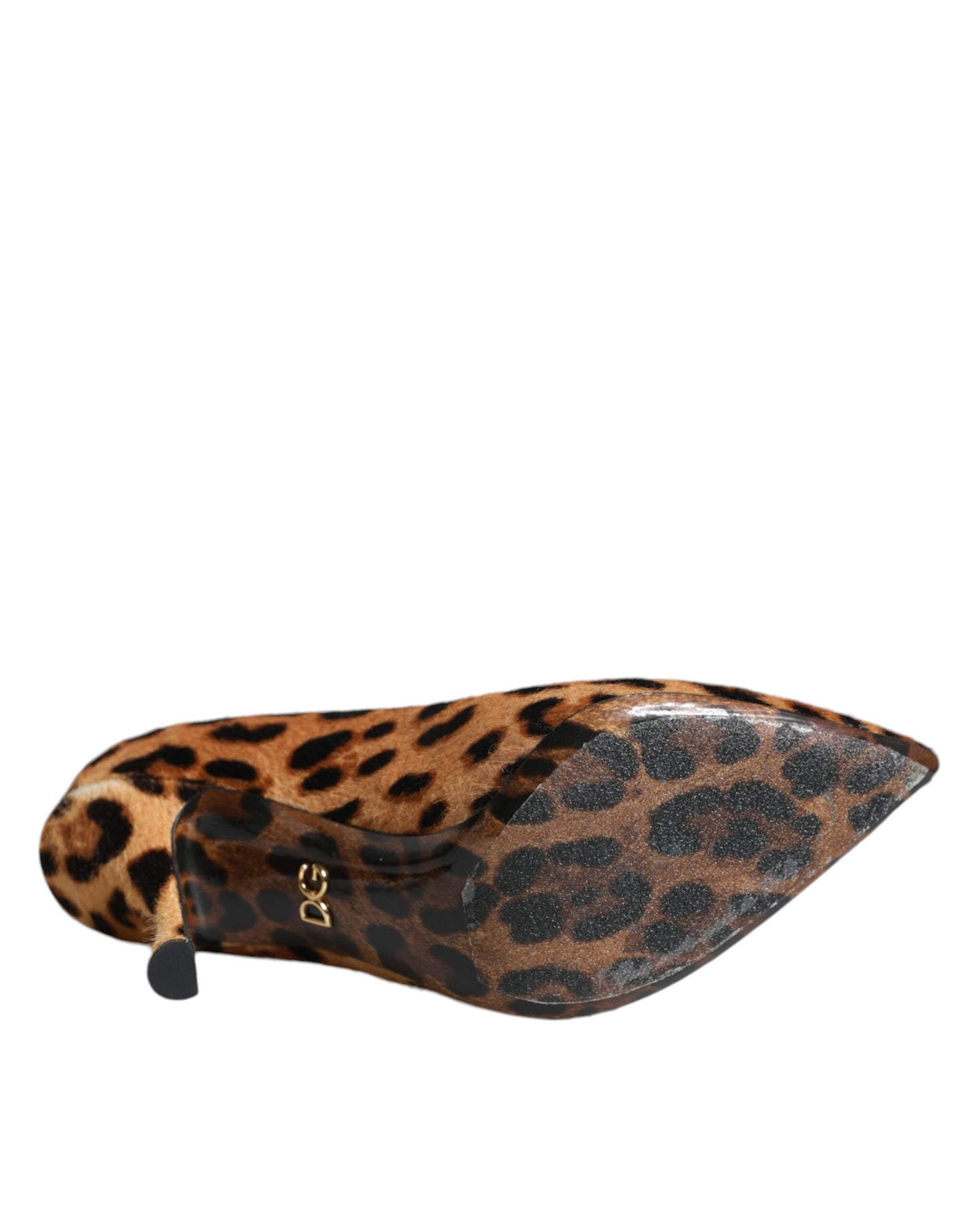 Dolce & Gabbana Braun Leopard Kalb Haar Heels Pumps Schuhe