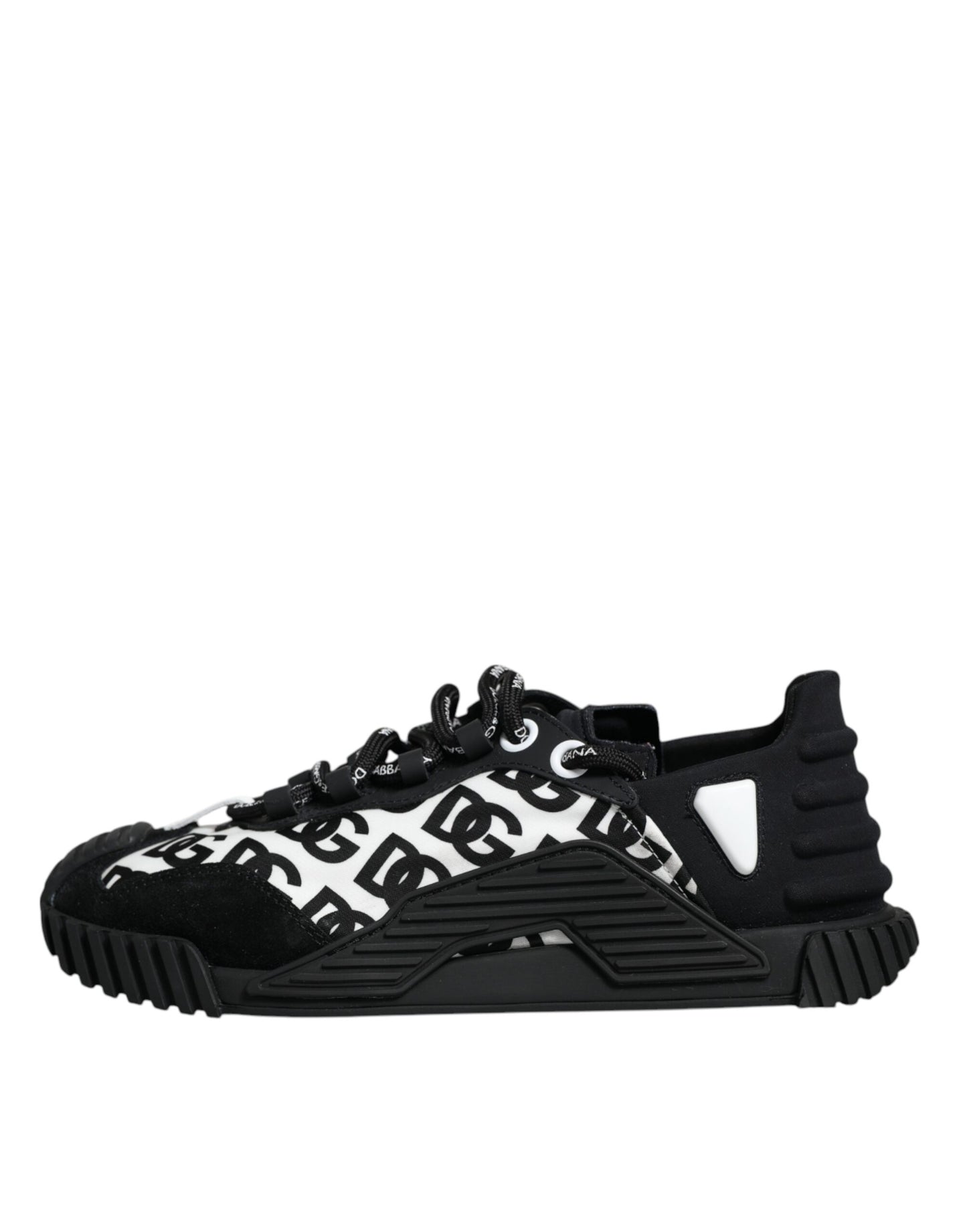 Dolce &amp; Gabbana Black Logo Lace Up matalat NS1-lenkkarit