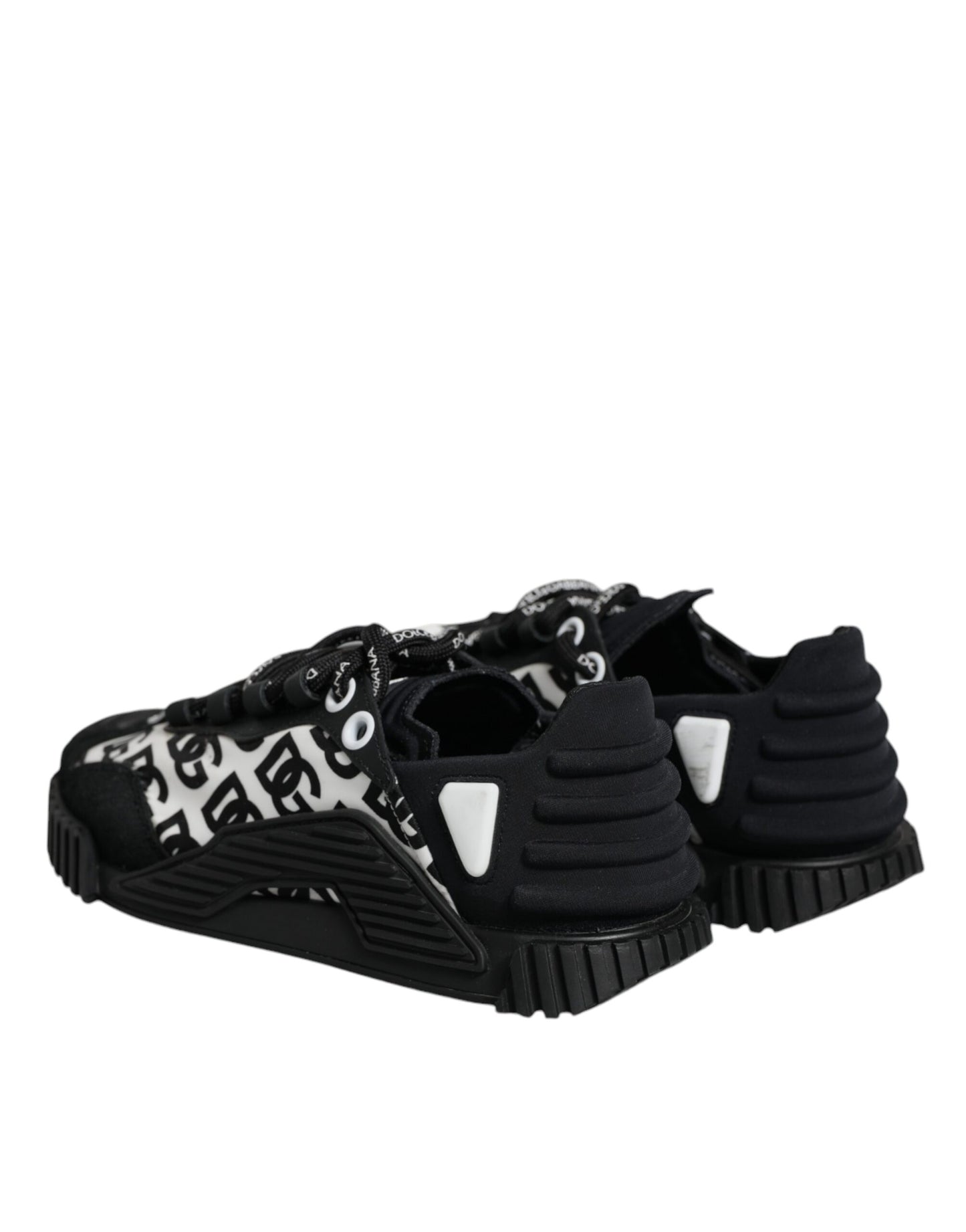 Dolce &amp; Gabbana Black Logo Lace Up matalat NS1-lenkkarit