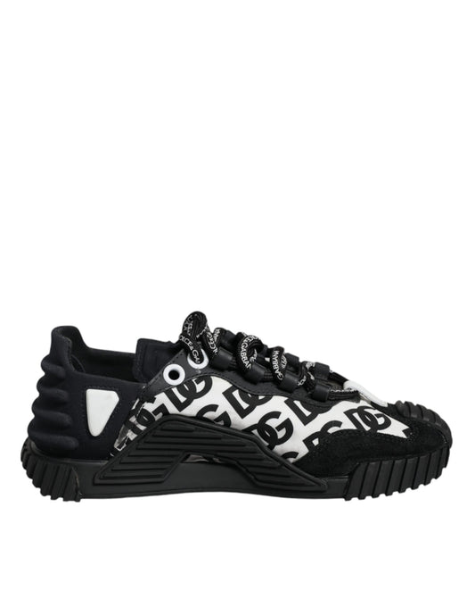 Dolce &amp; Gabbana Black Logo Lace Up matalat NS1-lenkkarit