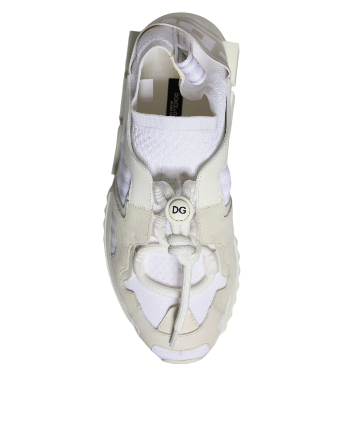 Dolce &amp; Gabbana White Mesh Sorrento Trekking Sneakers -kengät