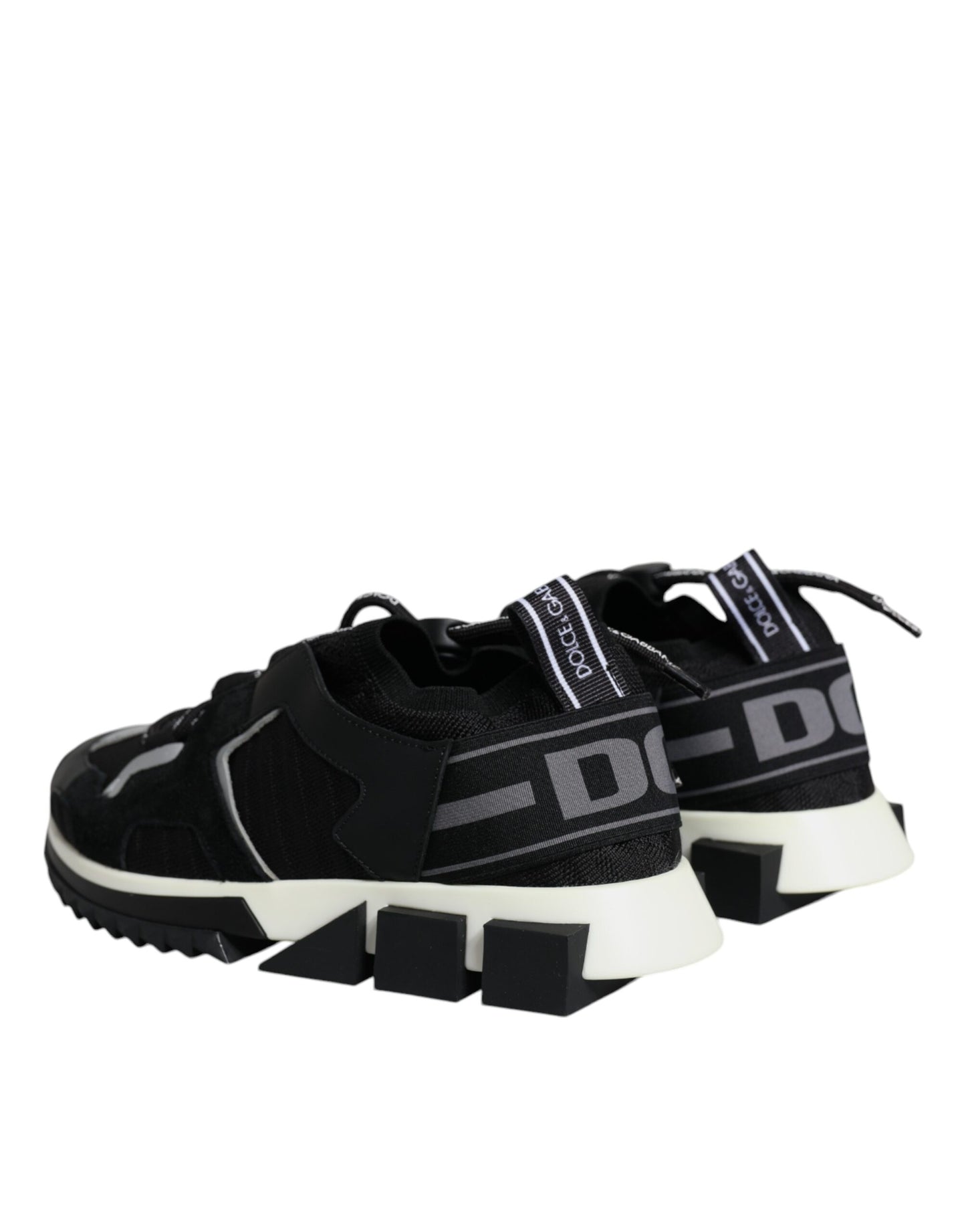 Dolce & Gabbana Black Mesh Sorrento Trekking Sneakers Shoes