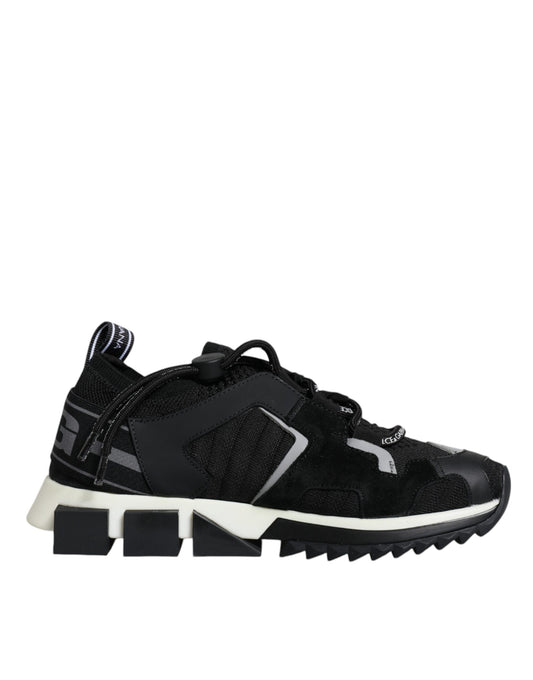 Dolce &amp; Gabbana Black Mesh Sorrento Trekking Sneakers -kengät