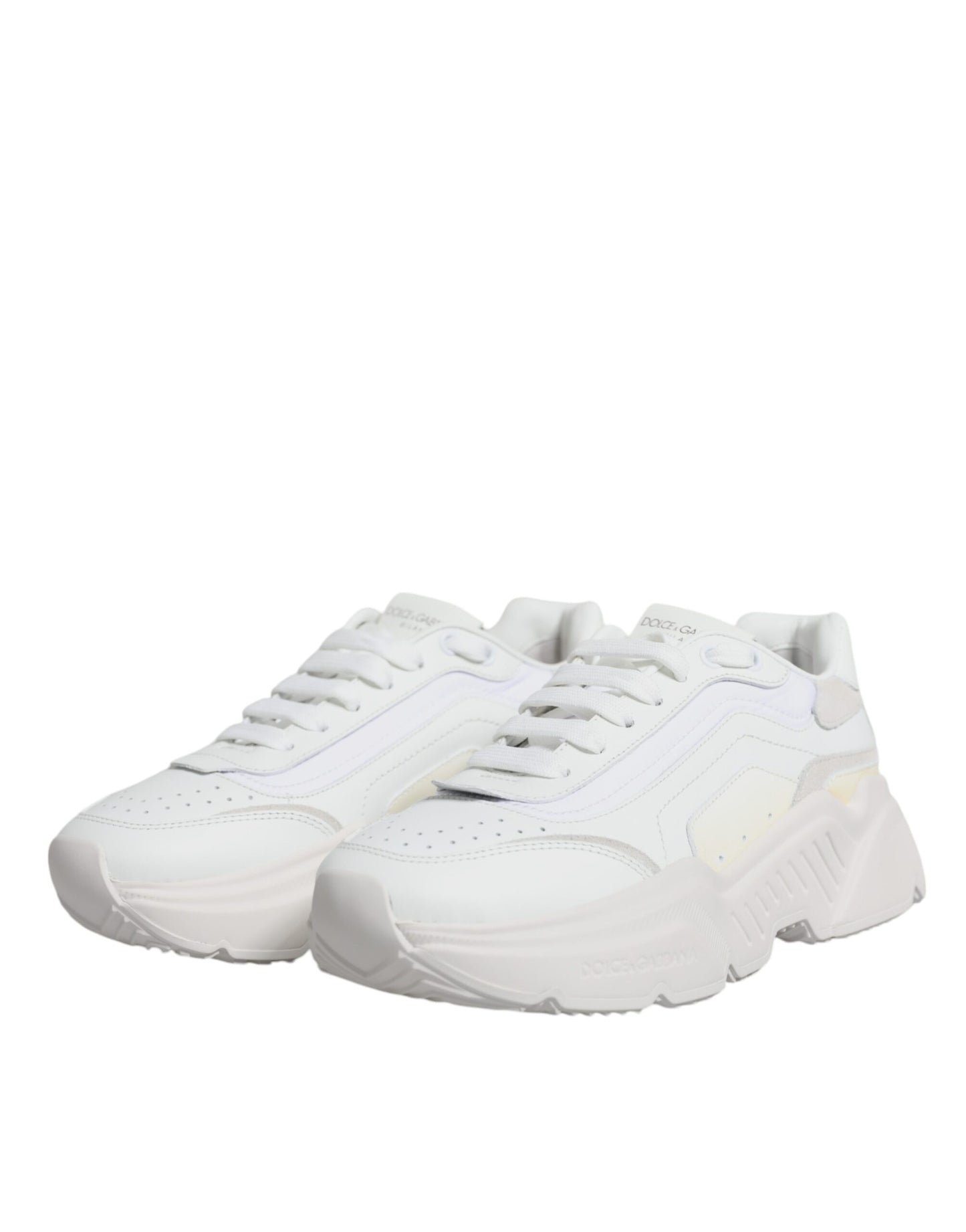 Dolce &amp; Gabbana White Daymaster Low Top Sneakers Shoes