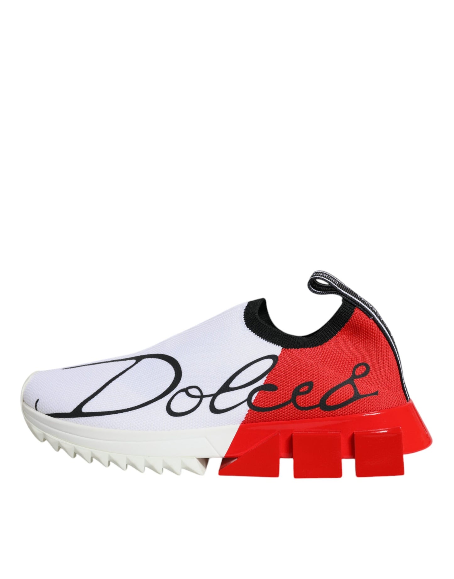 Dolce &amp; Gabbana White Red Low Top Sorrento Miesten lenkkarit