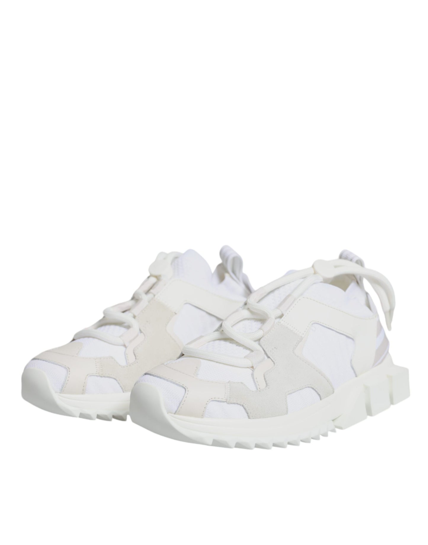 Dolce &amp; Gabbana White Mesh Sorrento Trekking Sneakers Shoes