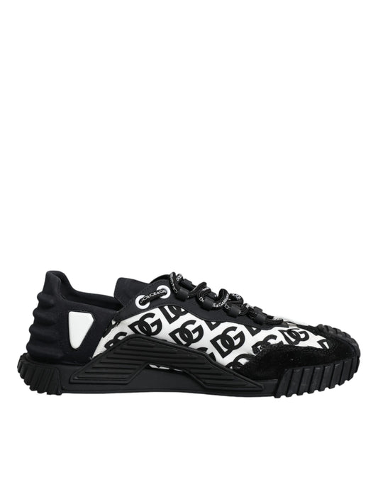 Dolce &amp; Gabbana Black Logo Lace Up matalat NS1-lenkkarit