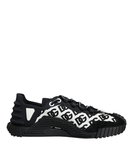 Dolce &amp; Gabbana Black Logo Lace Up matalat NS1-lenkkarit