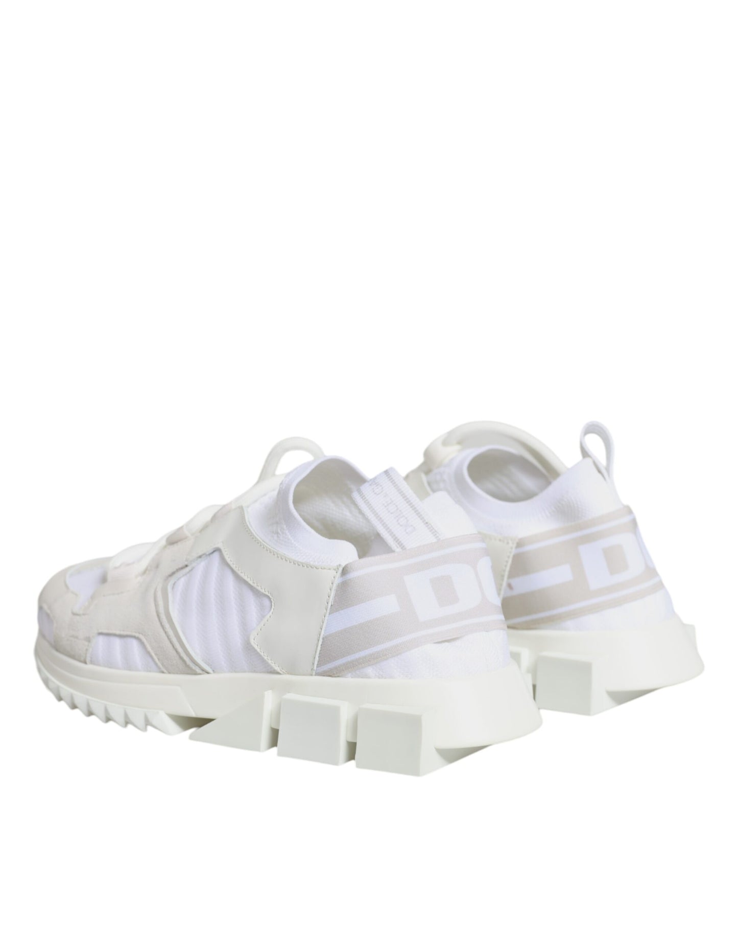 Dolce &amp; Gabbana White Mesh Sorrento Trekking Sneakers Shoes