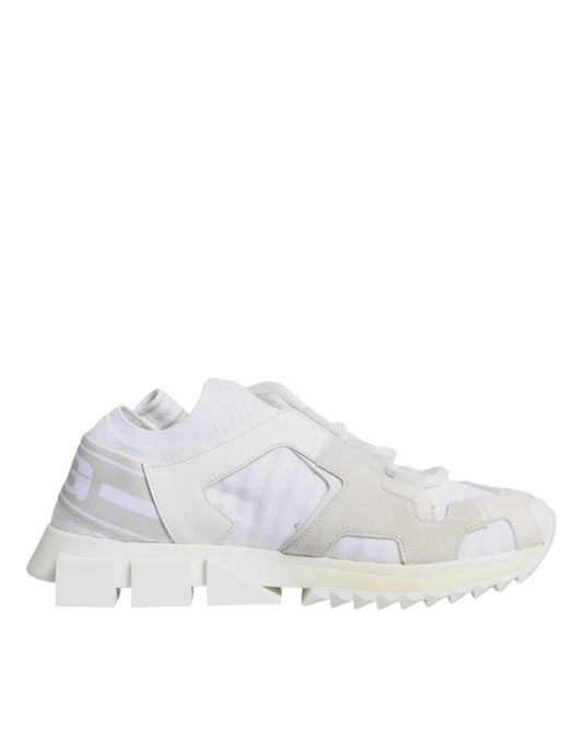 Dolce &amp; Gabbana White Mesh Sorrento Trekking Sneakers -kengät