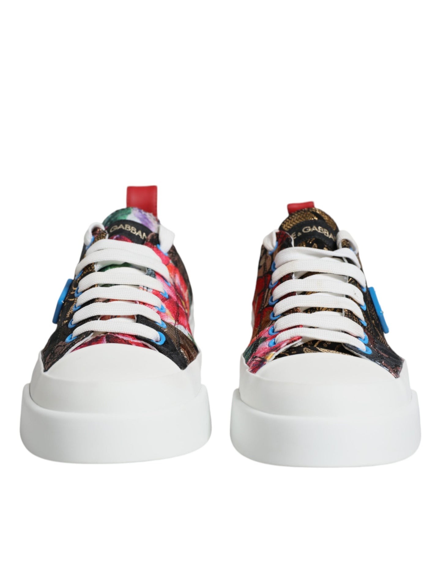 Dolce &amp; Gabbana Multicolor Patchwork Low Top Sneakers Shoes