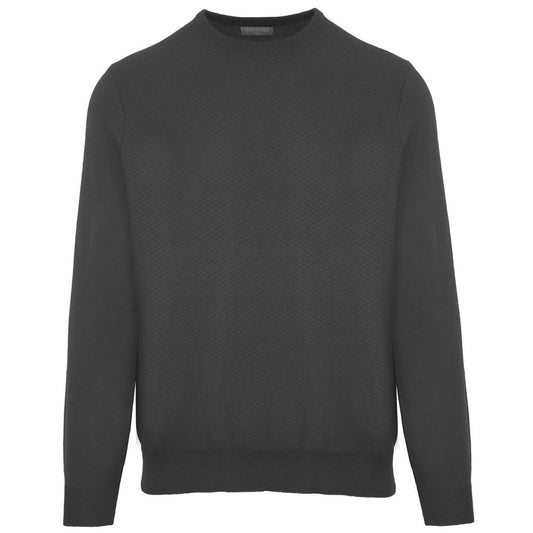 Malo Grauer Pullover aus Wolle