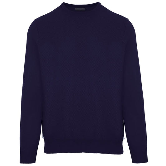 Malo Blauer Pullover aus Wolle