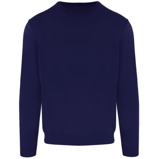 Malo Blauer Pullover aus Wolle für Männer