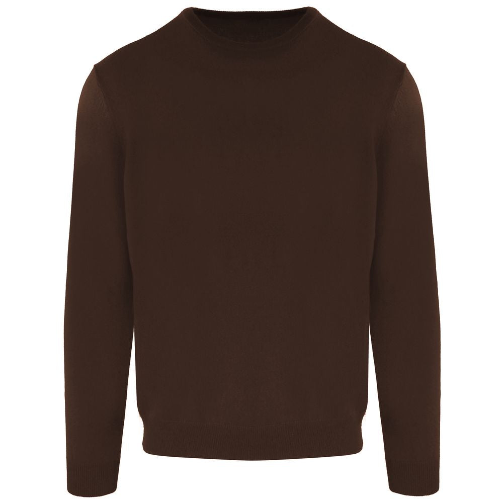 Malo Brown Wool Turtleneck Sweater for Men