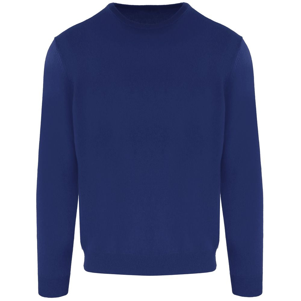 Malo Blue Wool Sweater for Men