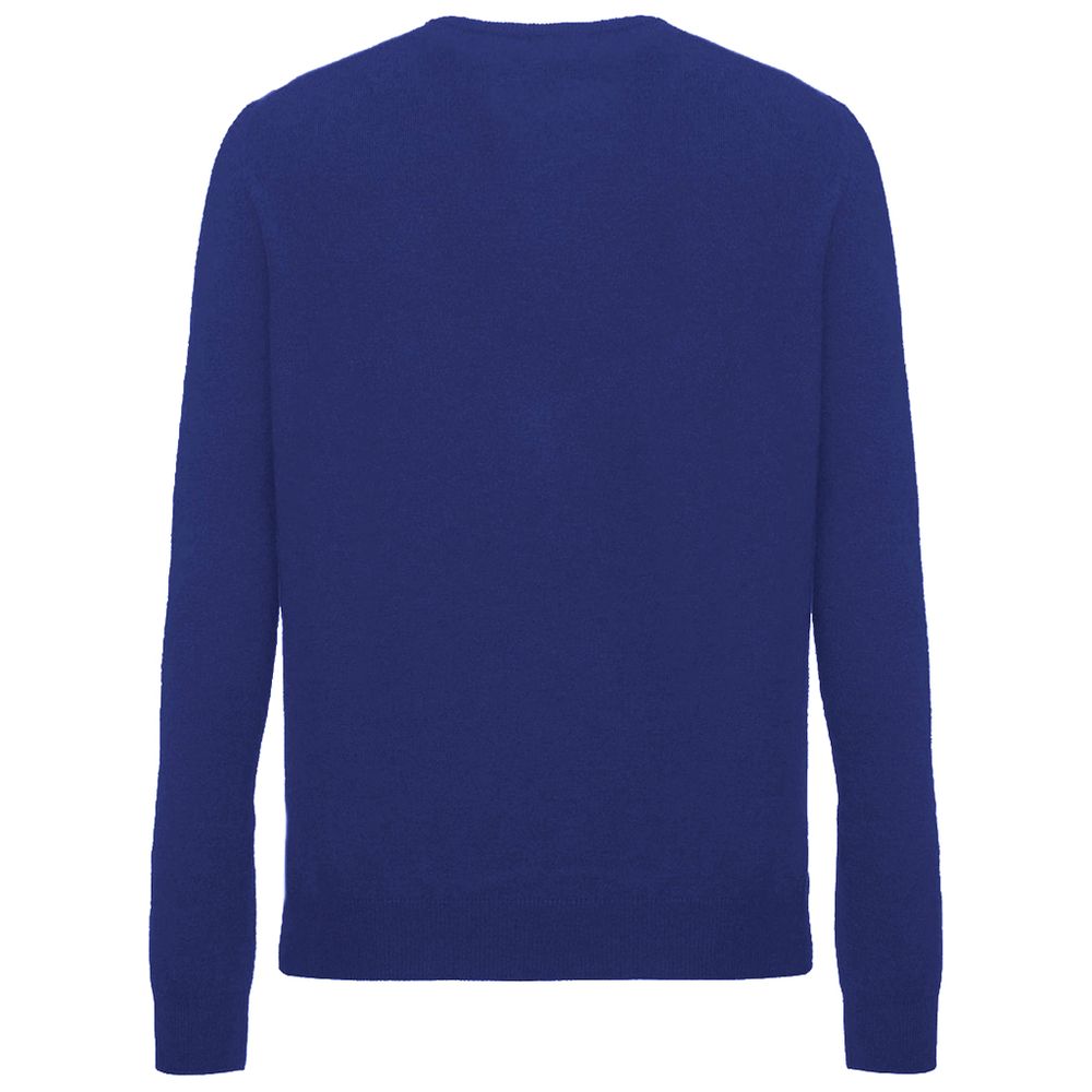 Malo Blue Wool Sweater for Men